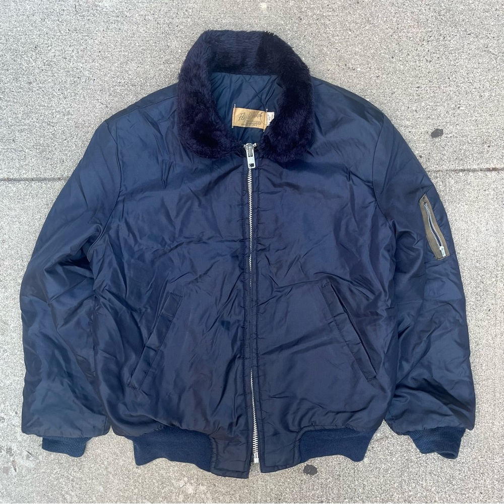 Vintage navy flight jacket